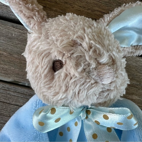 DanDee Bunny Rabbit Plush Lovie Baby Blanket Celebrate Security Soother Rattle - Picture 6 of 11